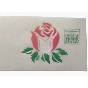 Rose Stencil Creative Home Decorating